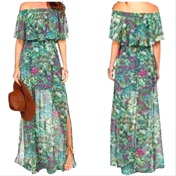 Show Me Your MuMu Dresses & Skirts - Show Me Your Mumu Hacienda Maxi Dress in Rainforest Cafe Print